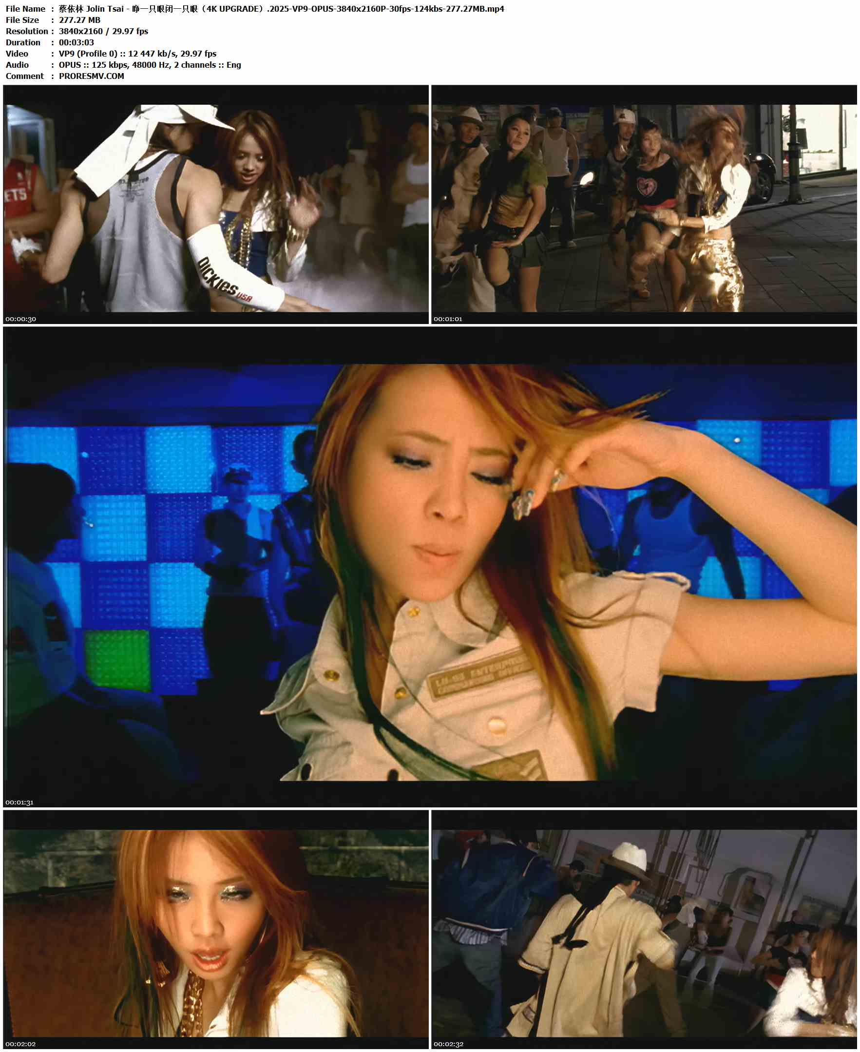 蔡依林 Jolin Tsai - 睁一只眼闭一只眼（4K UPGRADE）.2025-VP9-OPUS-3840x2160P-30fps-124kbs-277.27MB官方MV_高清MV